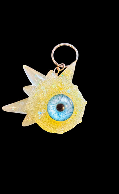 Monster peach keychain. Model Spiky.