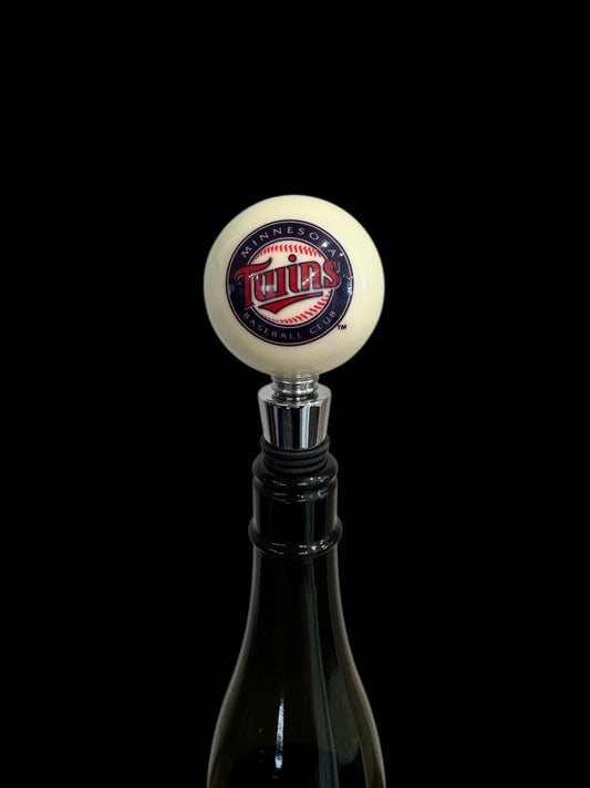 Twins billiard Ball Wine Stopper & Corkscrew Set