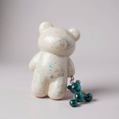 White bear brooch