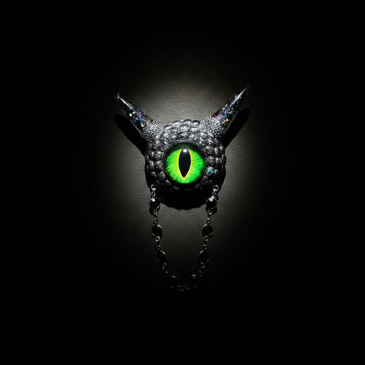 01/09 Handmade monster brooch. Model Pointy.
