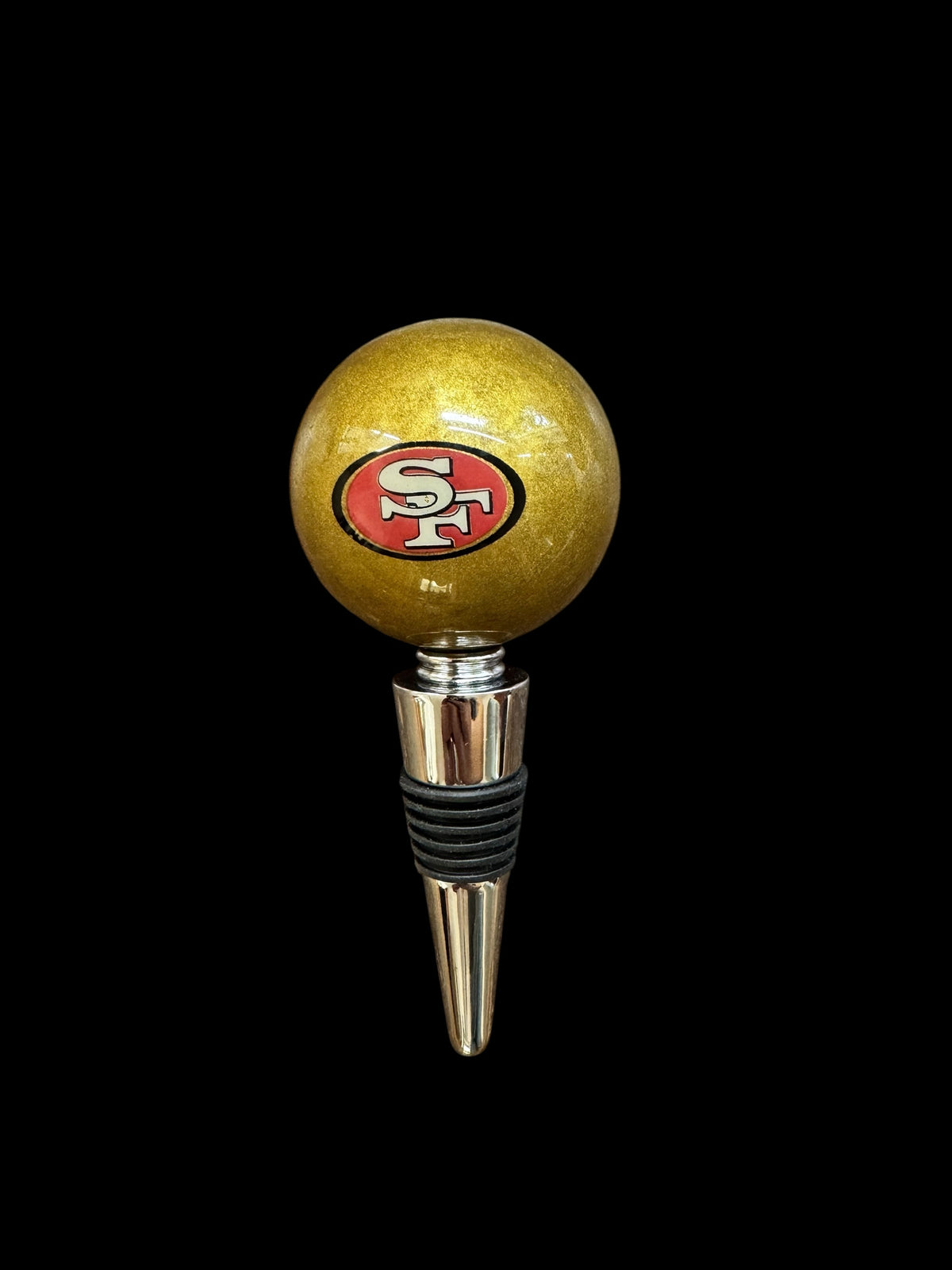 49ers billiard Ball Wine Stopper & Corkscrew Set
