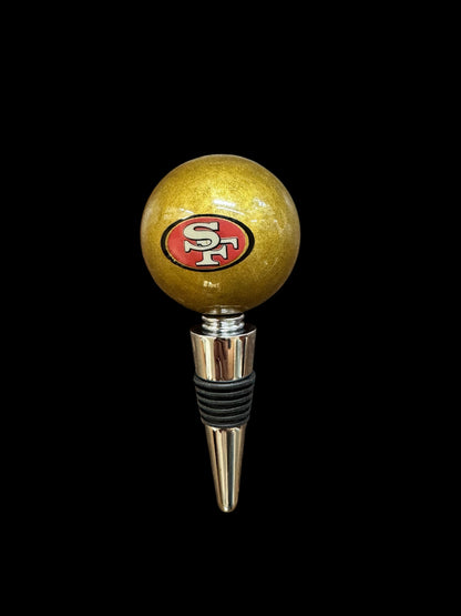 49ers billiard Ball Wine Stopper & Corkscrew Set
