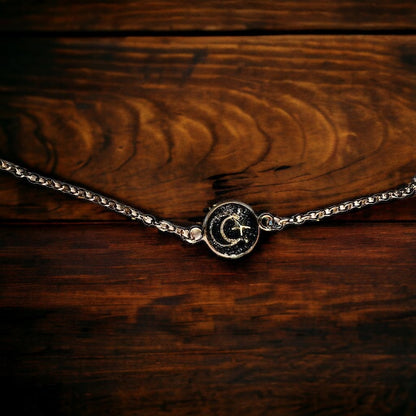 Moon and Star gold bracelet