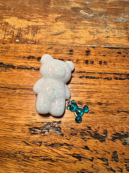 White bear brooch